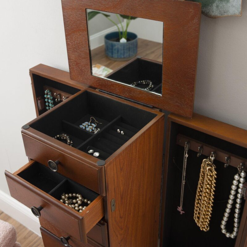 Linon Ollie Jewelry Armoire - Image 6