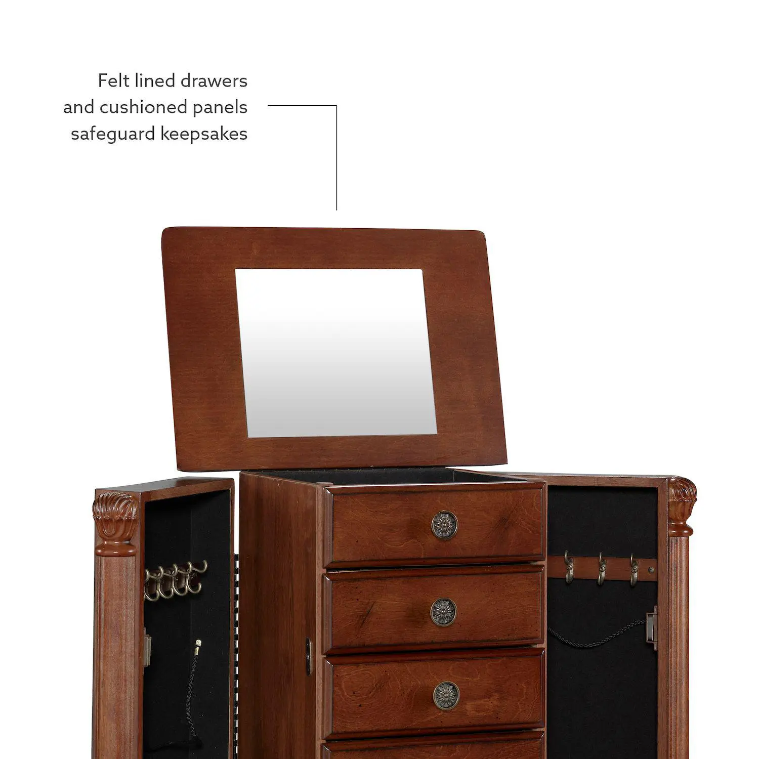 Linon Ollie Jewelry Armoire 9 Linon Ollie Jewelry Armoire - Image 9