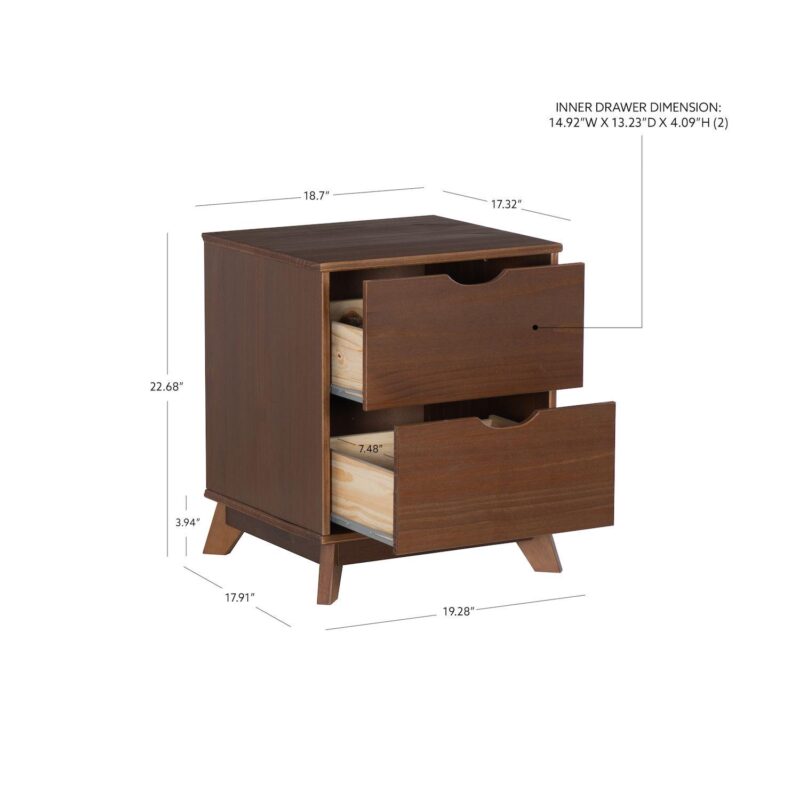 Linon Polly 2-Drawer Nightstand - Image 8