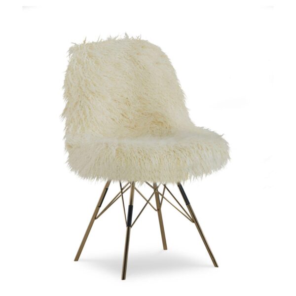 Linon Remy Flokati Inspired Faux Fur Accent Chair