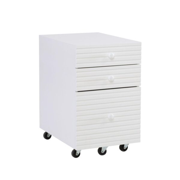 Linon Ripples Three Drawer File Cabinet