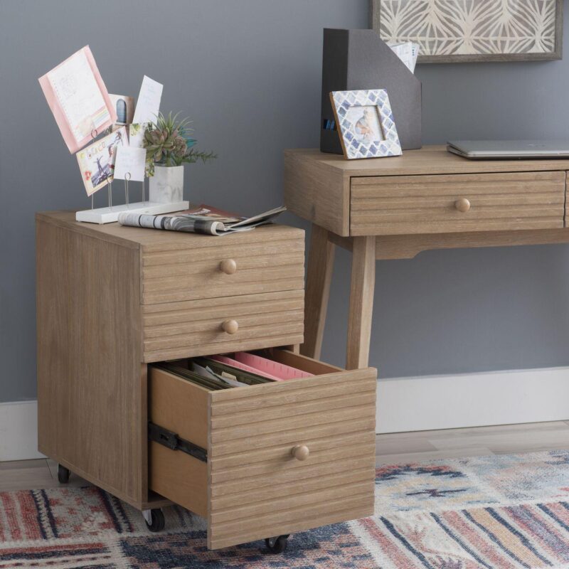 Linon Ripples Three Drawer File Cabinet - Image 6