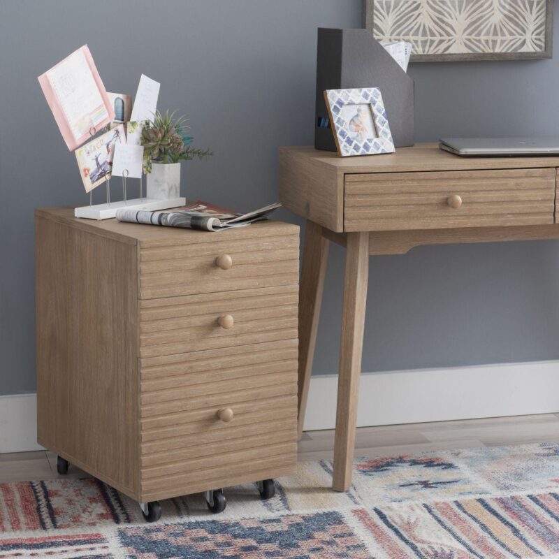 Linon Ripples Three Drawer File Cabinet - Image 5