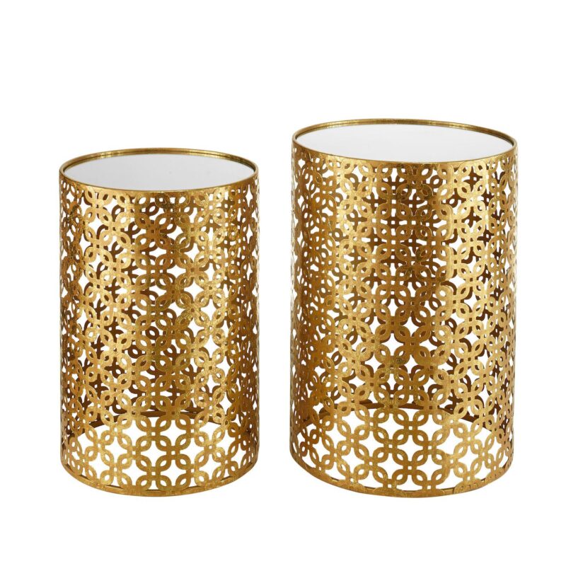 Linon Round Nested Tables 2-piece Set
