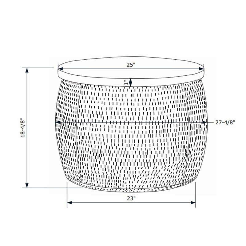 Linon Royce Storage Drum - Image 5