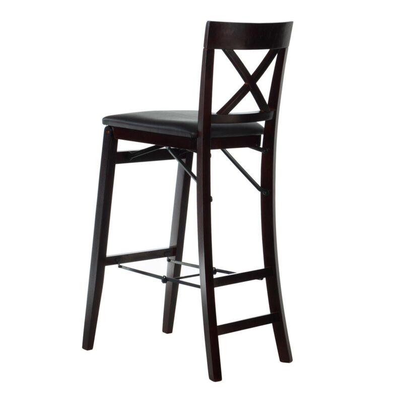 Linon Triena X-Back Folding Bar Stool - Image 3