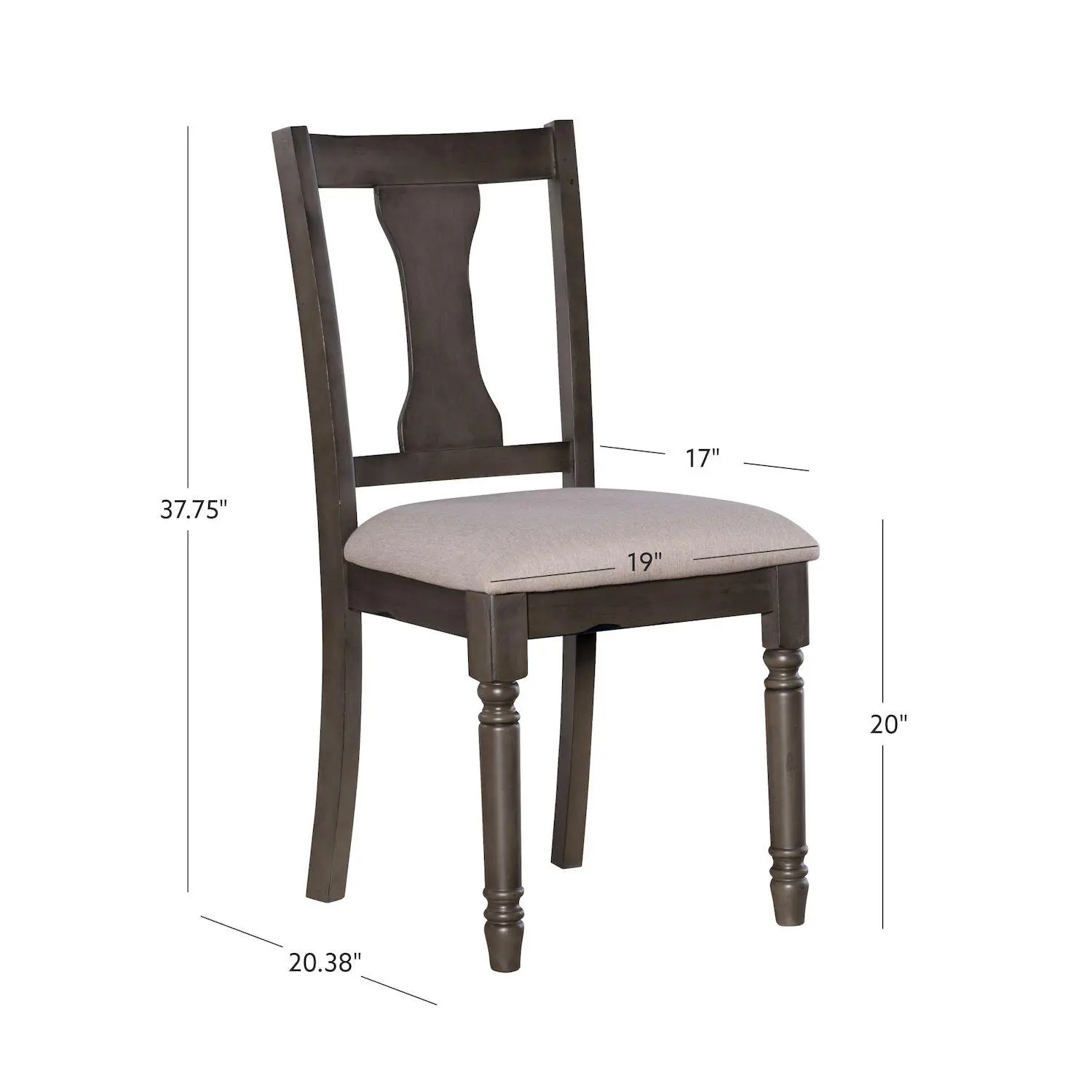 Linon Willow Dining Chair 2-piece Set 8 Linon Willow Dining Chair 2-piece Set - Image 8