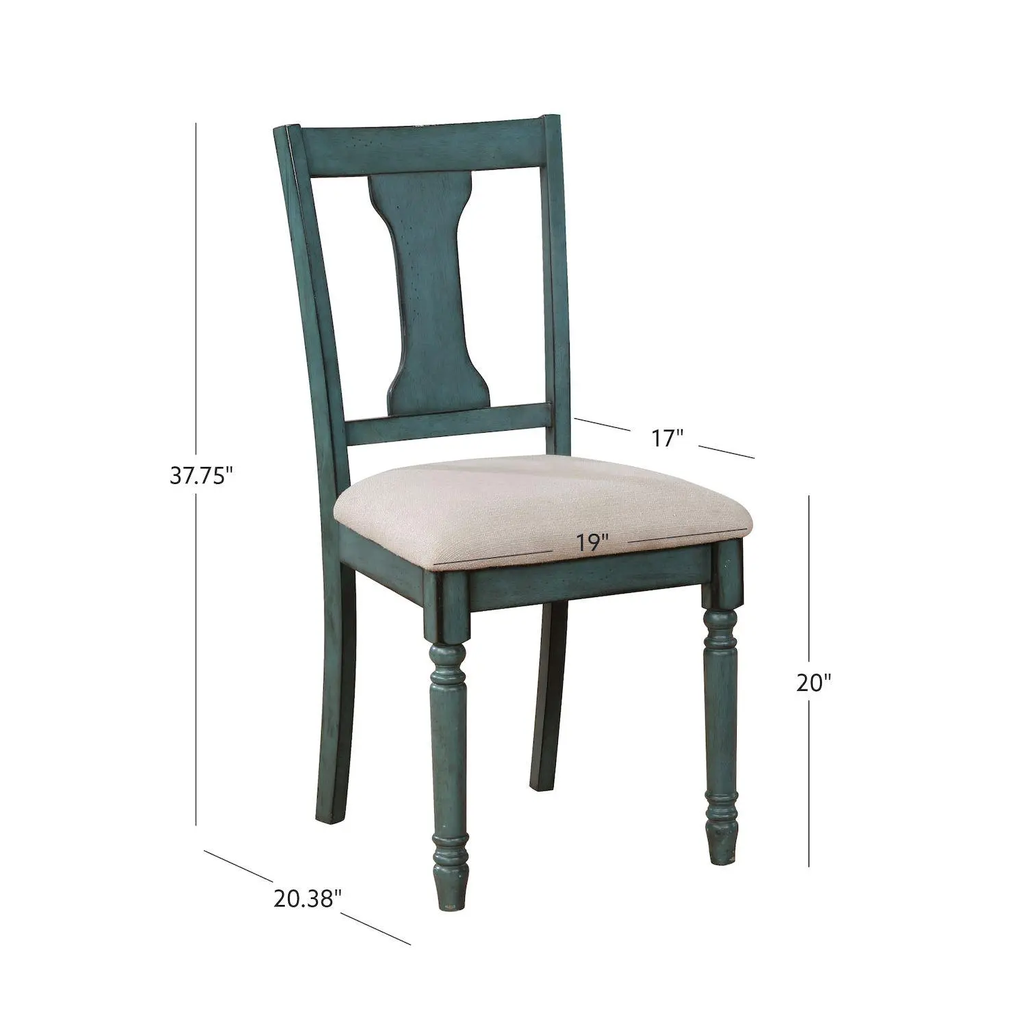 Linon Willow Dining Chair 2-piece Set 12 Linon Willow Dining Chair 2-piece Set - Image 12