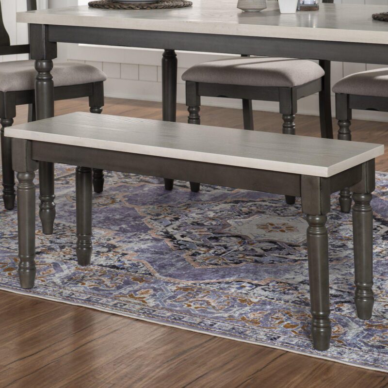 Linon Willow Two Tone Bench - Image 3
