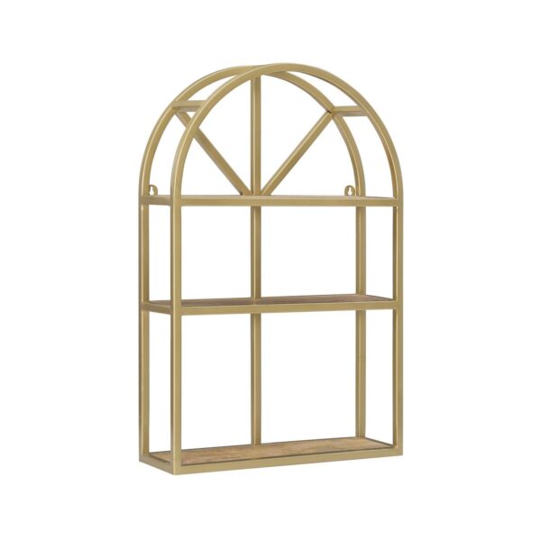 Linon Wren Arched 3-Shelf Wall Decor