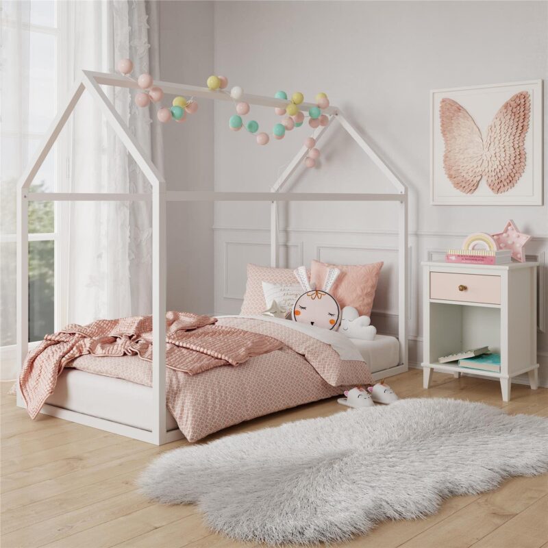 Little Seeds Skyler Metal House Twin Bed - Image 2