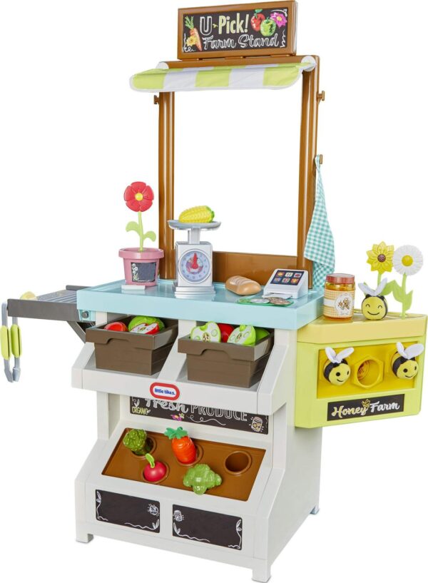 Little Tikes 3-in-1 Garden to Table Market Kitchen Playset, Multi-Color, for Ages 3+