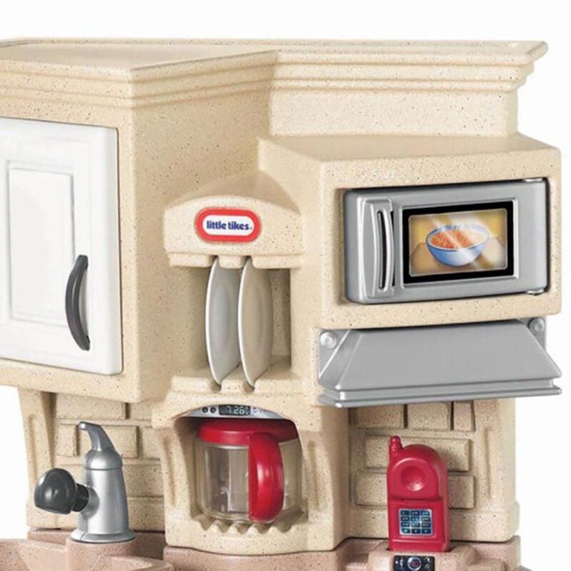 Little Tikes Super Chef 13-Piece Pretend Play Kitchen Toys Playset with Microwave, Oven and Coffee Maker, Multi-color- For Kids Toddlers Girls Boys Ages 3 4 5+ - Image 7
