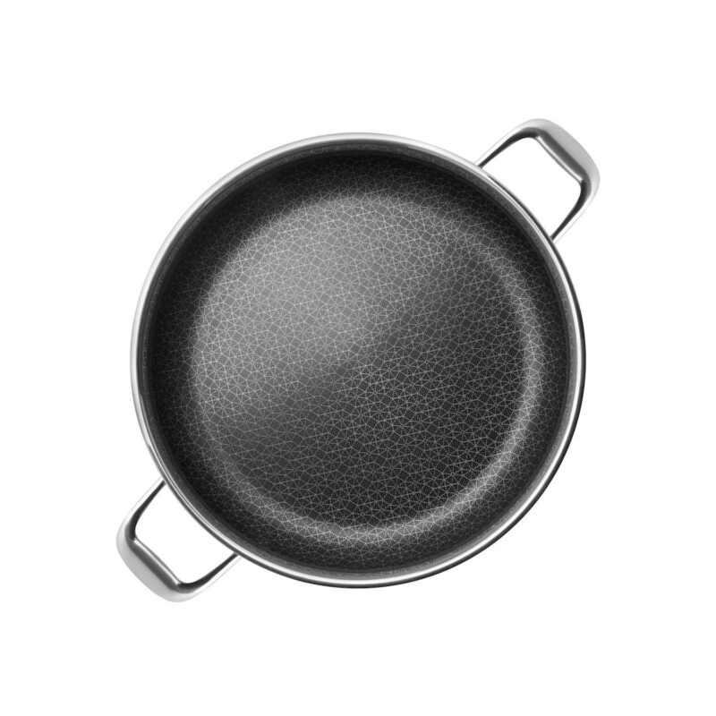 Livwell DiamondClad 14-in. Hybrid Nonstick Stainless Steel Everything Pan Set w/ Tempered Glass Lid - Image 3