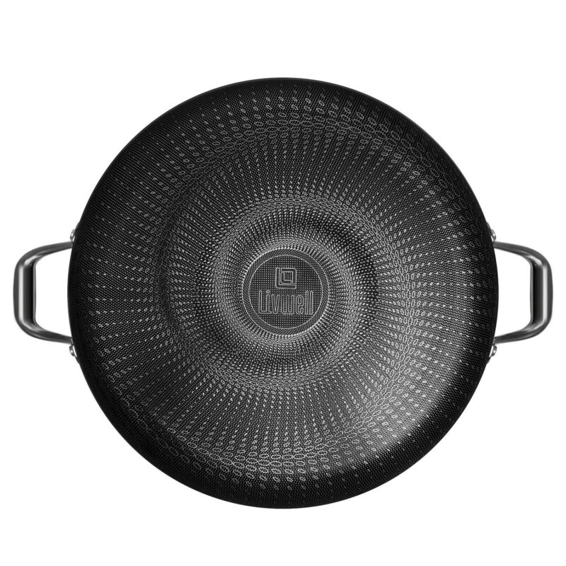 Livwell DiamondClad 14-in. Hybrid Nonstick Stainless Steel Everything Pan Set w/ Tempered Glass Lid - Image 6