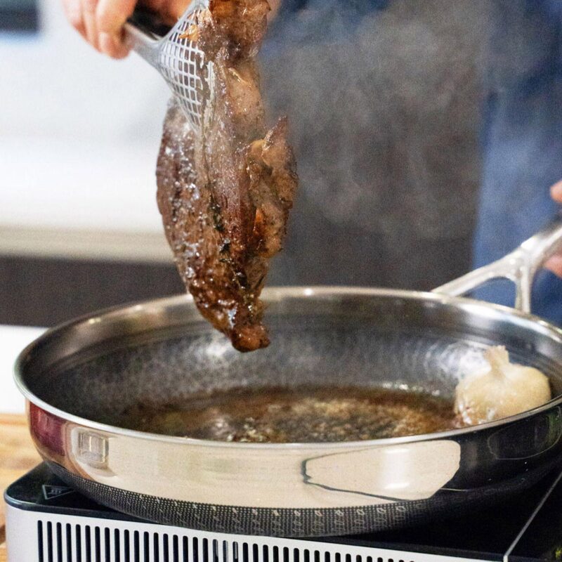 Livwell DiamondClad 12-in. Hybrid Nonstick Stainless Steel Frying Pan - Image 6