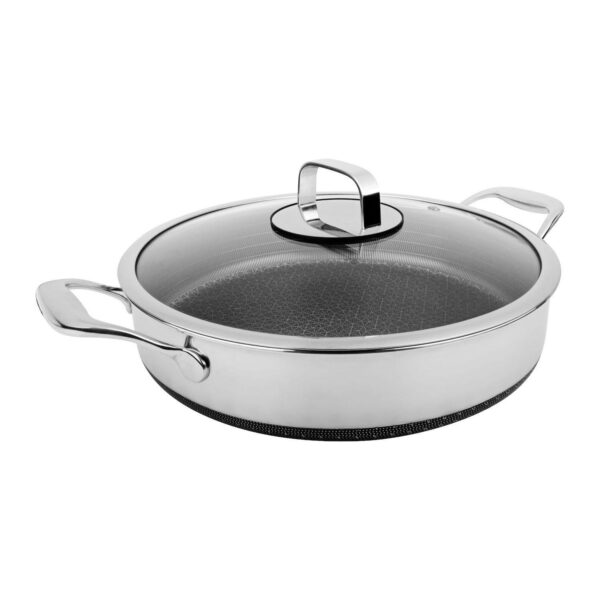 Livwell DiamondClad 5-Quart Hybrid Nonstick Stainless Steel Saute Pan and Lid