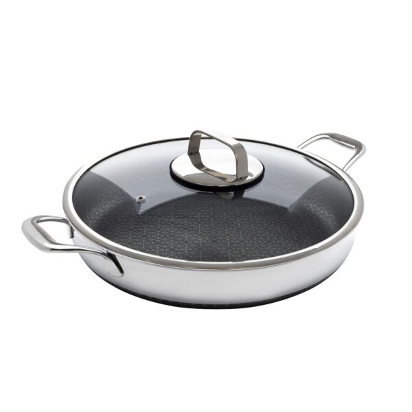 Livwell DiamondClad 14-in. Hybrid Nonstick Stainless Steel Everything Pan Set w/ Tempered Glass Lid