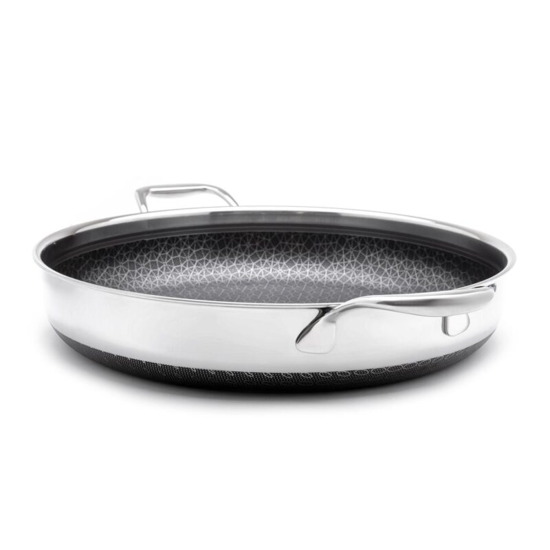 Livwell DiamondClad 14-in. Hybrid Nonstick Stainless Steel Everything Pan Set w/ Tempered Glass Lid - Image 7