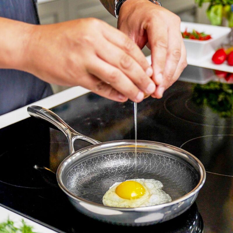 Livwell DiamondClad 8-in. Hybrid Nonstick Stainless Steel Frying Pan - Image 6