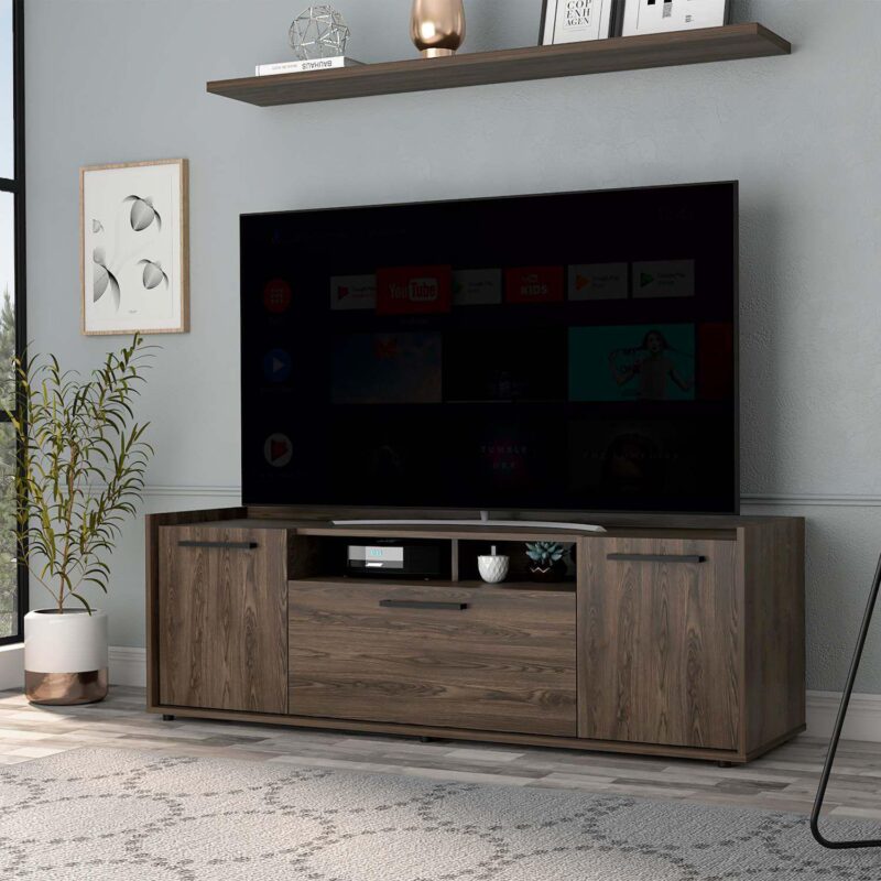 Lyon Tv Stand For Tvs Up 55 , One Cabinet, Double Door - Image 2
