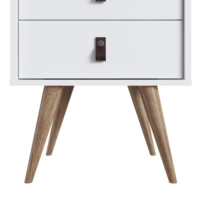 MANHATTAN COMFORT Amber 2-Drawer Nightstand Table 2-piece Set - Image 11