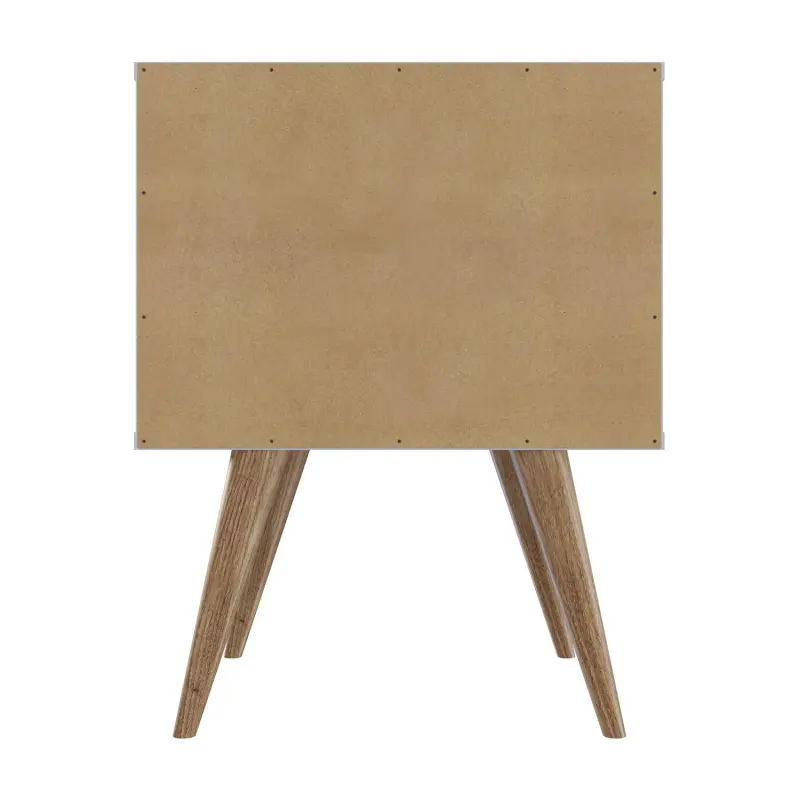 MANHATTAN COMFORT Amber 2-Drawer Nightstand Table 2-piece Set - Image 7