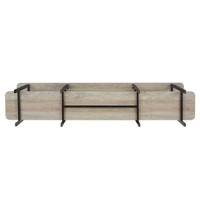 MANHATTAN COMFORT Celine 70.86  Modern 3-Shelf Console Table - Image 10
