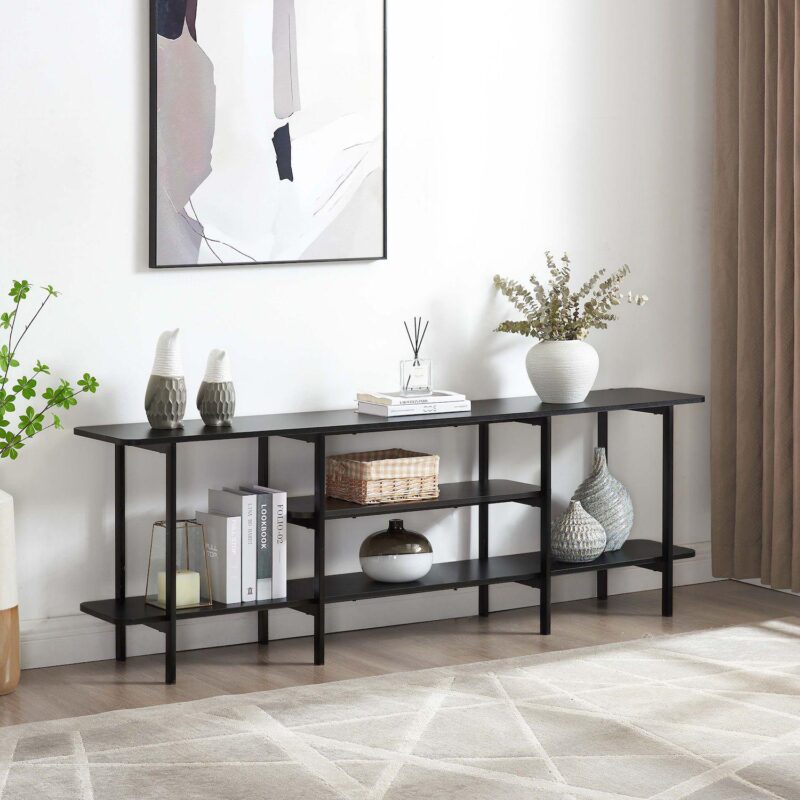 MANHATTAN COMFORT Celine 70.86  Modern 3-Shelf Console Table - Image 2