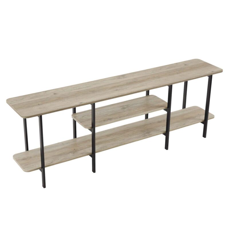 MANHATTAN COMFORT Celine 70.86  Modern 3-Shelf Console Table - Image 9