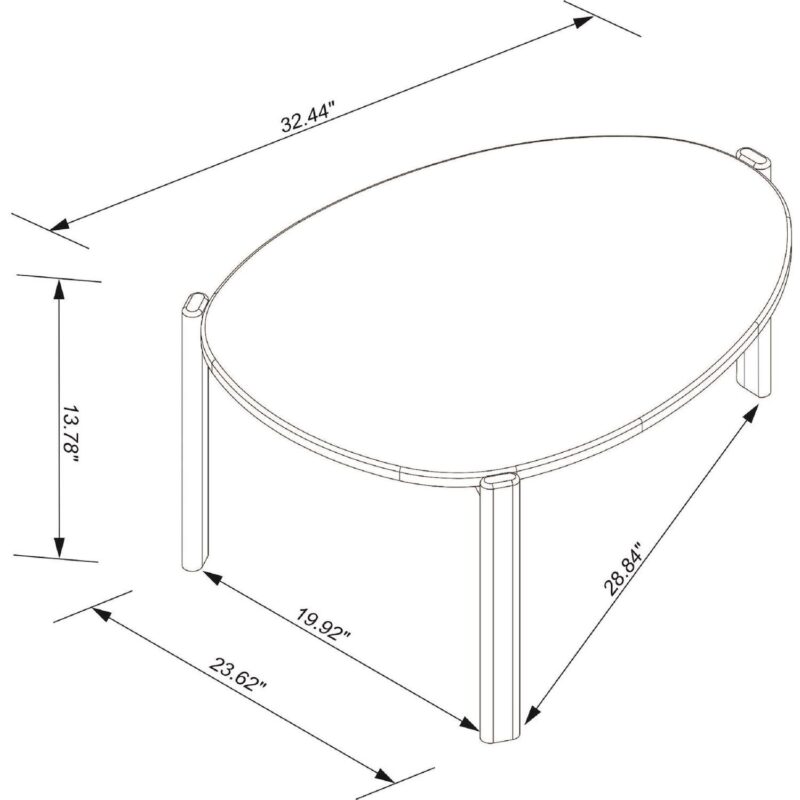MANHATTAN COMFORT Gales Coffee Table - Image 10