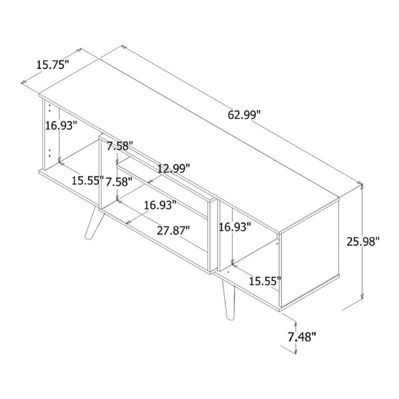 MANHATTAN COMFORT Hampton 62.99  TV Stand - Image 7