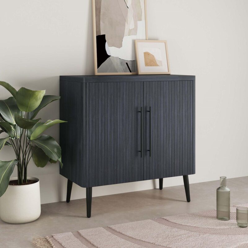MANHATTAN COMFORT Jodie Mid-Century Modern Accent Cabinet - Image 2