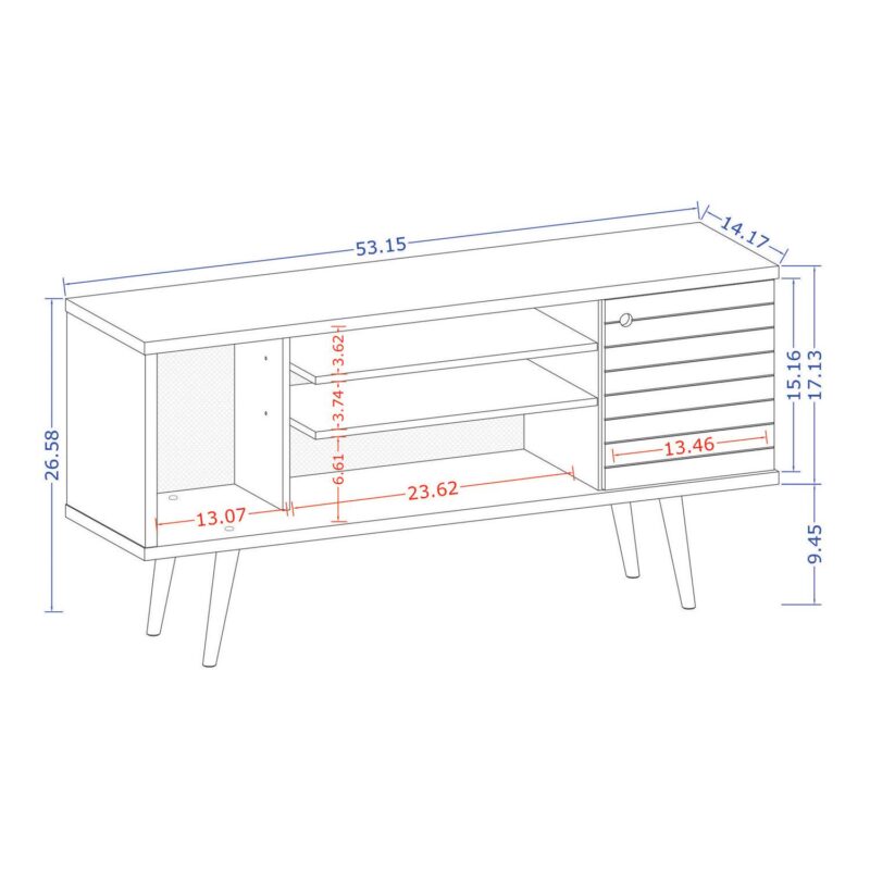 MANHATTAN COMFORT Liberty 53  Mid-Century Modern TV Stand - Image 6