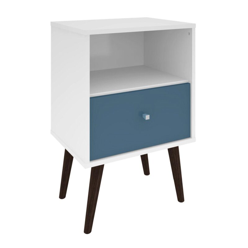 MANHATTAN COMFORT Liberty Mid-Century Modern Nightstand Table - Image 12