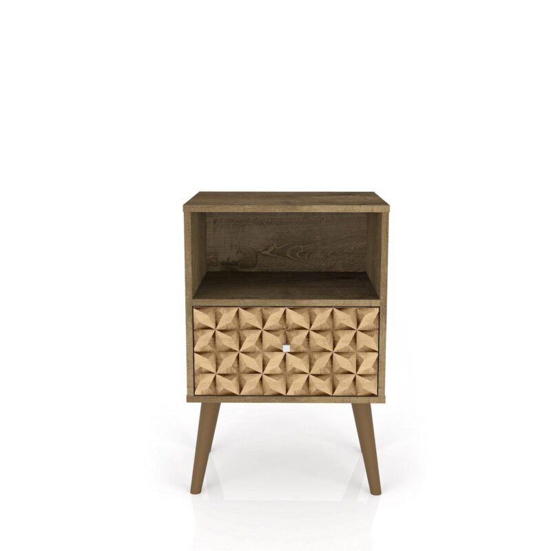MANHATTAN COMFORT Liberty Mid-Century Modern Nightstand Table - Image 13
