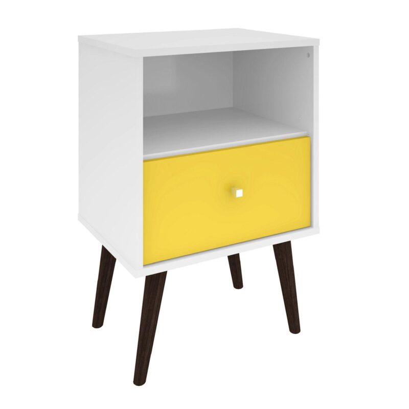 MANHATTAN COMFORT Liberty Mid-Century Modern Nightstand Table - Image 16