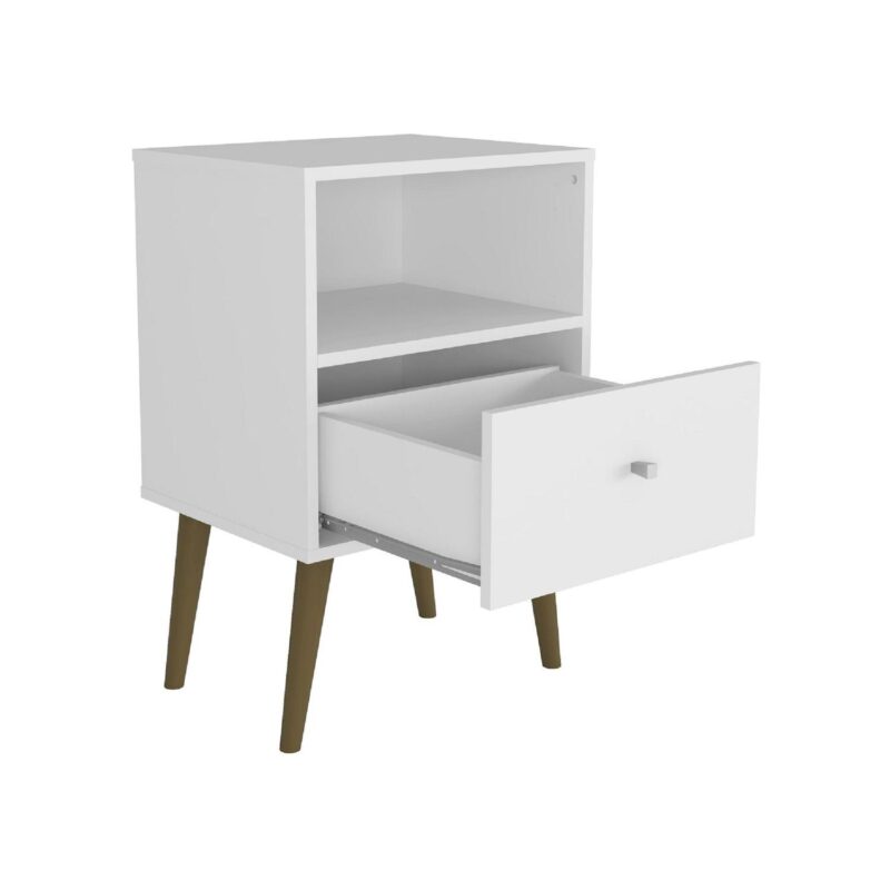 MANHATTAN COMFORT Liberty Mid-Century Modern Nightstand Table - Image 8