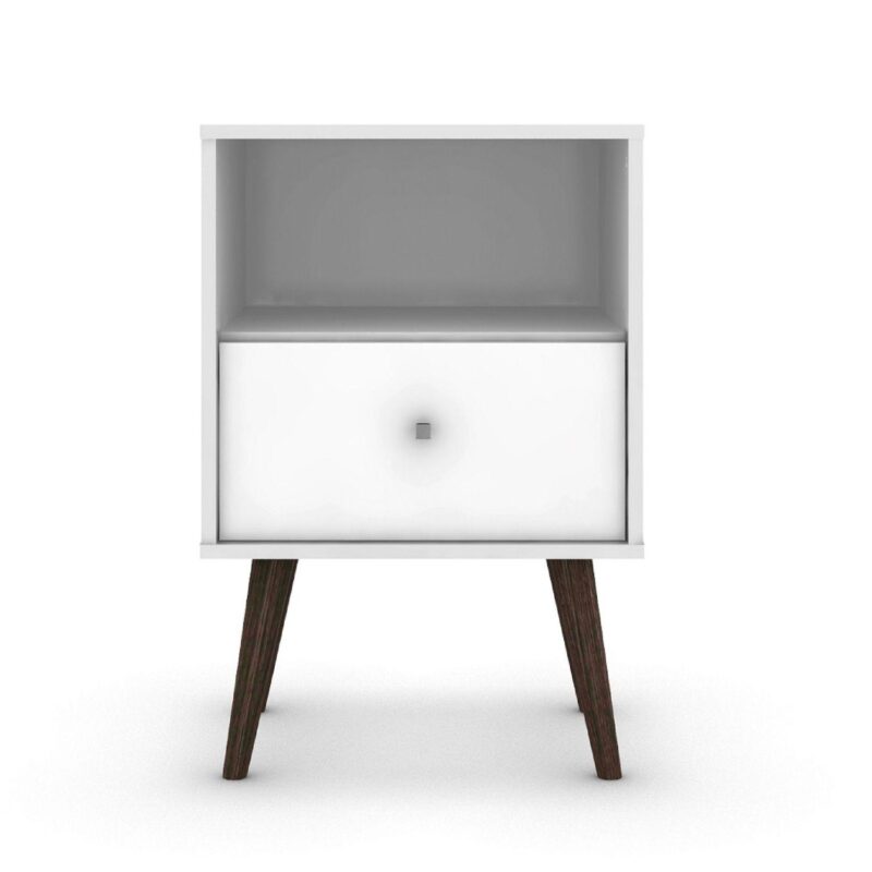 MANHATTAN COMFORT Liberty Mid-Century Modern Nightstand Table - Image 6