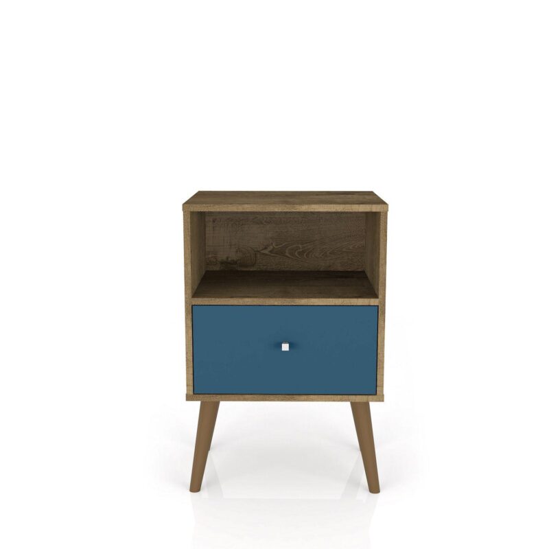 MANHATTAN COMFORT Liberty Mid-Century Modern Nightstand Table - Image 15