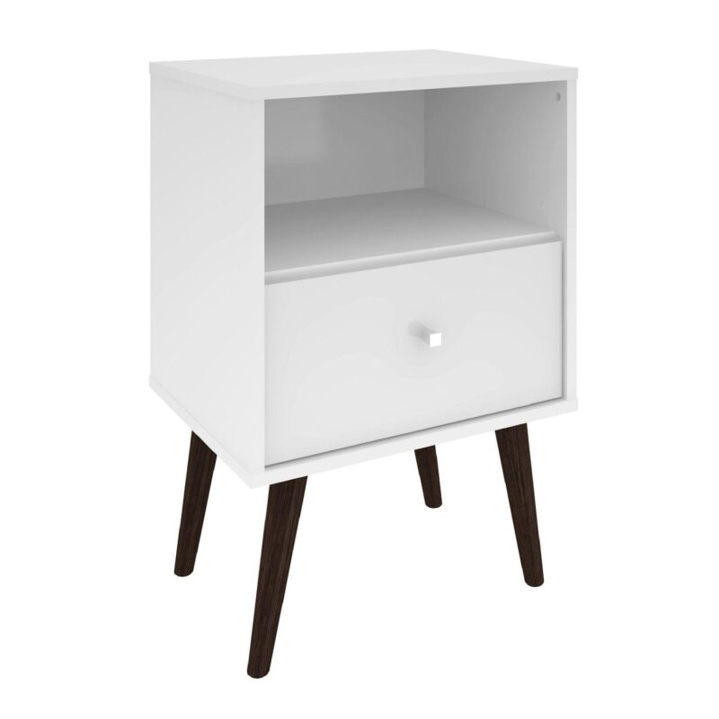 MANHATTAN COMFORT Liberty Mid-Century Modern Nightstand Table - Image 11