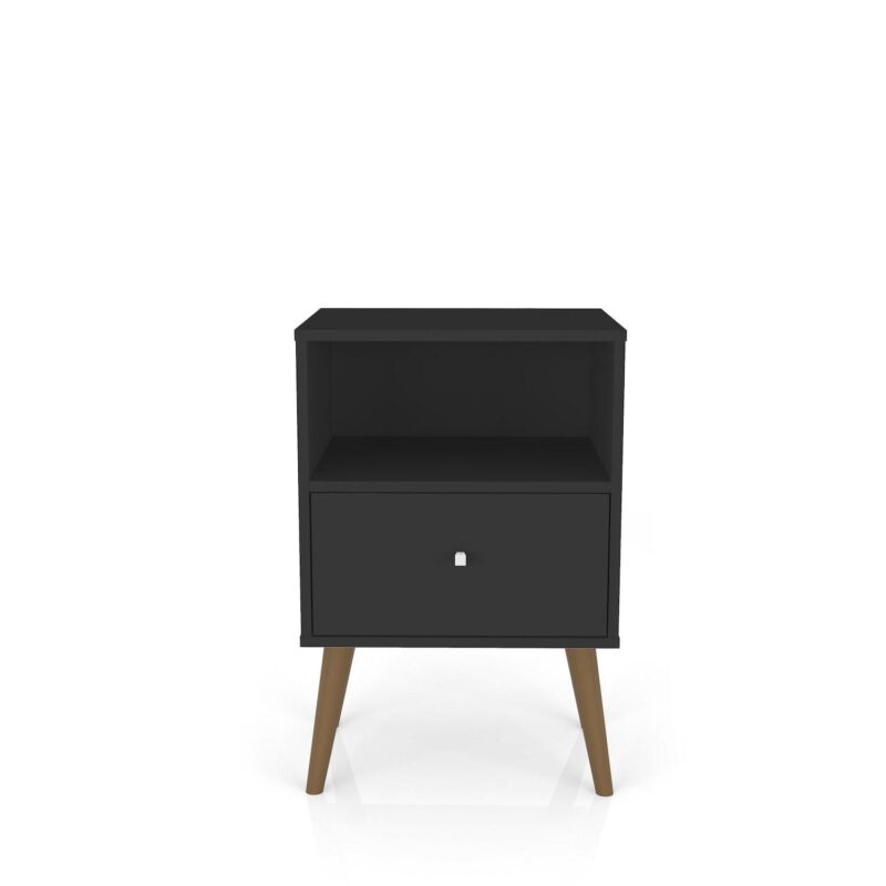 MANHATTAN COMFORT Liberty Mid-Century Modern Nightstand Table - Image 14