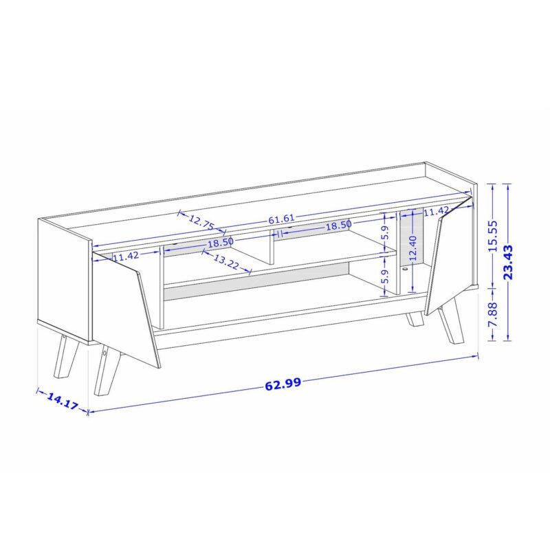 MANHATTAN COMFORT Marcus Mid-Century Modern TV Stand - Image 8