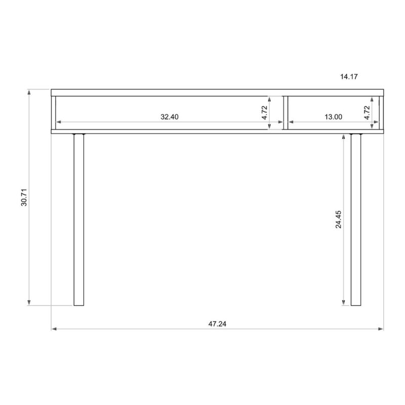 MANHATTAN COMFORT Windsor Console Accent Table - Image 5