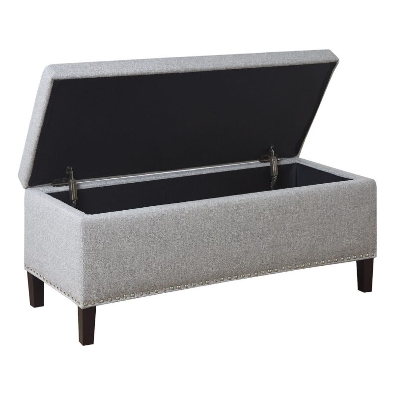 Madison Park Frances Tufted Storage Ottoman - Image 4