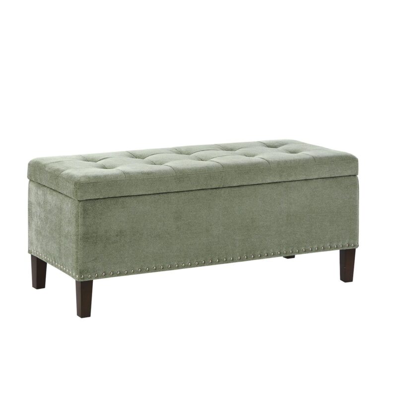 Madison Park Frances Tufted Storage Ottoman - Image 16