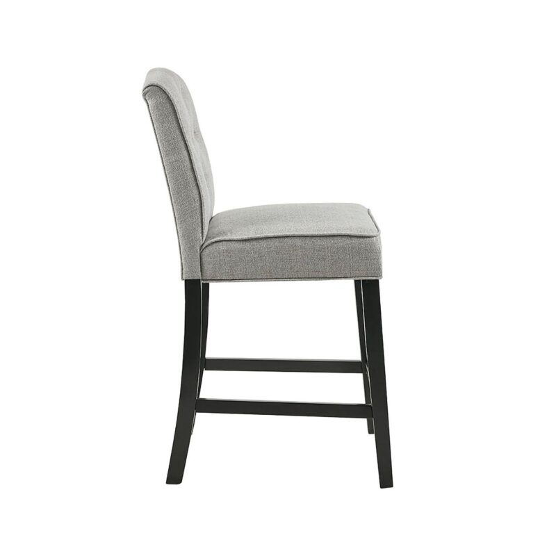 Madison Park Misha 26-in. Button Tufted Back Upholstered Counter Stool - Image 3