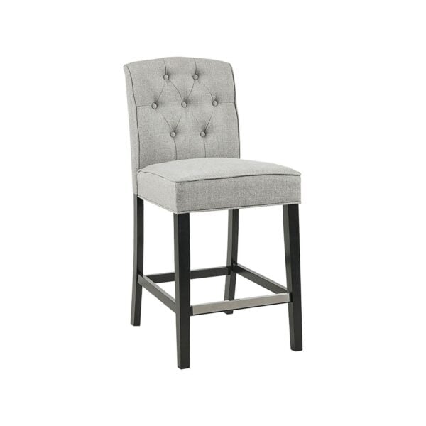 Madison Park Misha 26-in. Button Tufted Back Upholstered Counter Stool