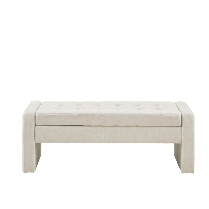 Madison Park Payden Tufted Storage Ottoman - Image 3