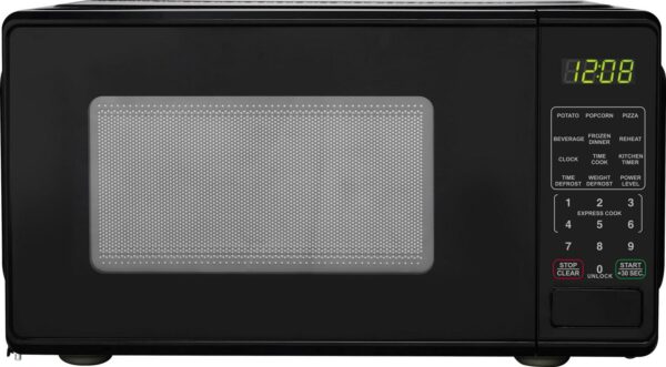 Mainstays 0.7 Cu ft Countertop Microwave Oven, 700 Watts, Black